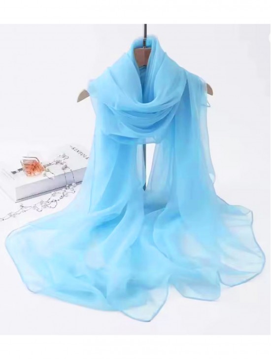 Chiffon Solid Color Fashion Scarf